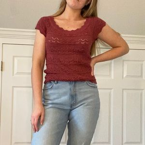 Short-Sleeve Sweater